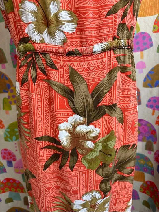 Women's Sleeveless Tropical Dress. Large? - Picture 7 of 8